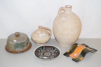 Lot 209 - Group of two pottery vessels, one labelled...