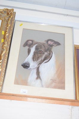Lot 224 - A study of a Lurcher's head