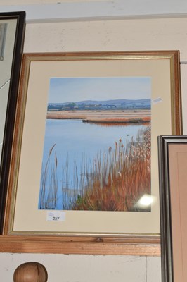 Lot 227 - Sue Hughes, study of a marshland scene
