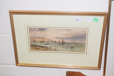 Lot 245 - Lewis, coastal scene, watercolour, framed and...