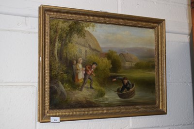 Lot 262 - A Victorian school study of children playing...