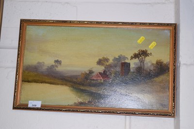 Lot 269 - A late 19th Century study of a village Church,...