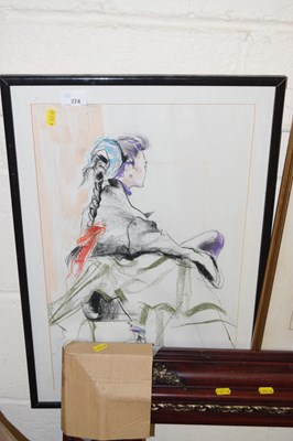 Lot 274 - A 20th Century portrait study by Caroline Bays