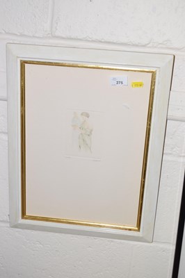 Lot 275 - Limited edition print of a lady in green robe,...