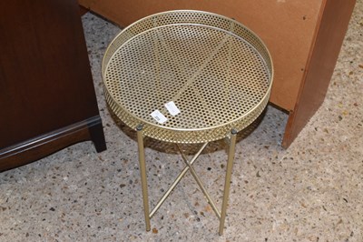 Lot 290 - A modern metal tray top table