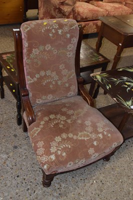 Lot 298 - A late Victorian nursing chair