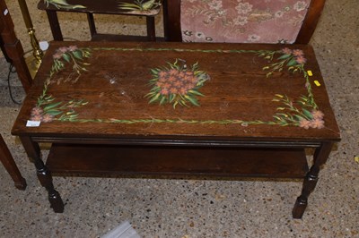 Lot 317 - A floral painted coffee table