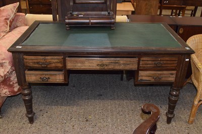 Lot 320 - A late 19th Century five drawer desk