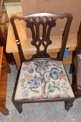Lot 346 - A 19th Century dining chair with tapestry seat
