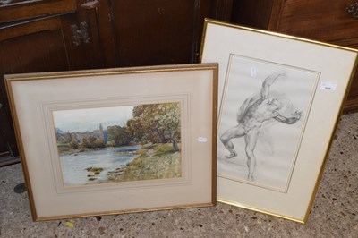 Lot 360 - Monochrome print The Risen Christ together...