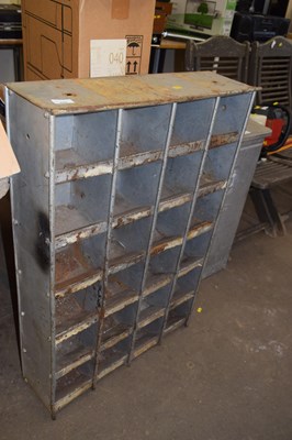 Lot 699 - Metal pigeon hole unit