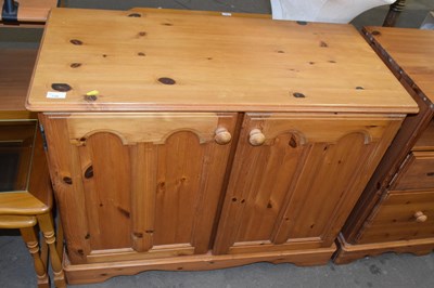 Lot 738 - Pine two door cupboard