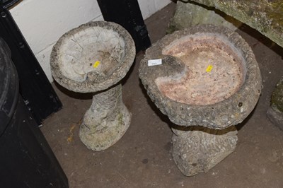 Lot 753 - Two reconstituted stone bird baths