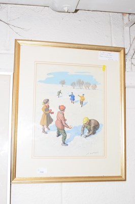 Lot 754 - C Scott Martin 1950's winter scene