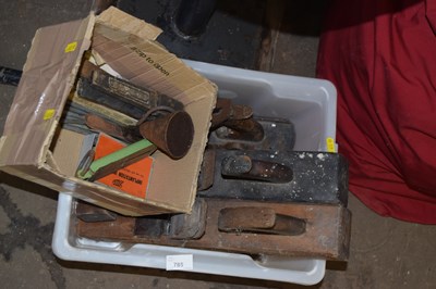 Lot 785 - Quantity of assorted tools, saddle soap, cut...