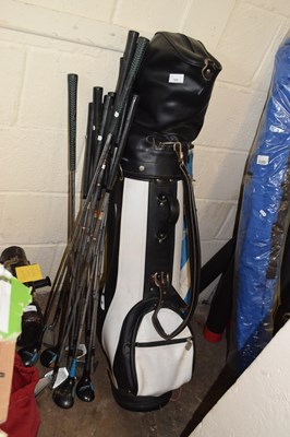 Lot 788 - Golf caddy and a quantity of clubs