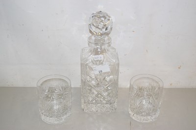 Lot 28 - An Edinburgh Crystal decanter and two tumblers
