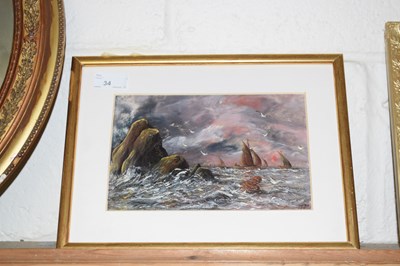 Lot 34 - 20th Century School oil on board study of...