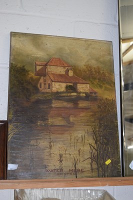 Lot 40 - Oil on canvas study of Watermere