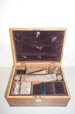 Lot 47 - A Victorian rosewood and mother of pearl...