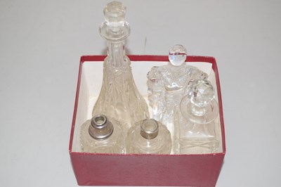 Lot 50 - Selection of dressing table bottles and a...