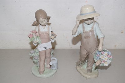 Lot 70 - Two Lladro figures Spring Girl and My Happy...