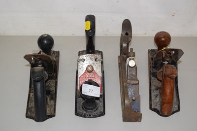 Lot 77 - Group of four various wood working planes