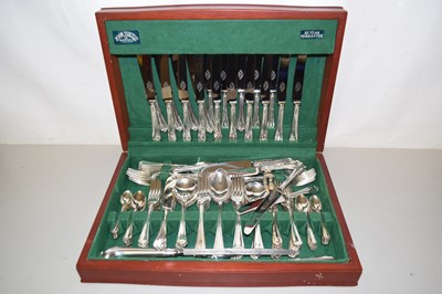 Lot 79 - A canteen of John Turton Sheffield silver...