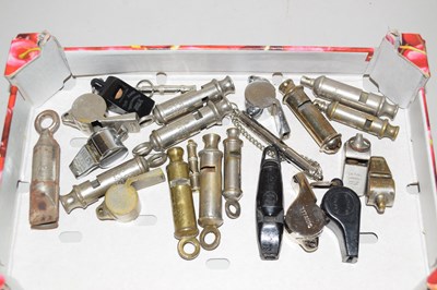 Lot 85 - A collection of vintage whistles