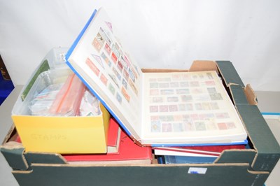 Lot 93 - A large collection of world stamps in albums,...