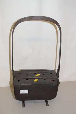Lot 97 - A vintage metal foot warmer