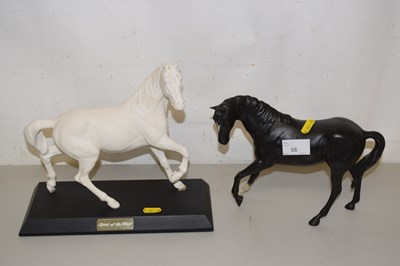 Lot 98 - A Beswick figure of Black Beauty together with...