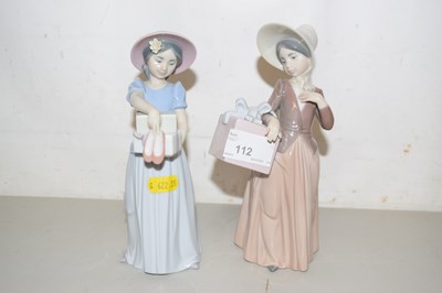 Lot 112 - Two Lladro figures, New Shoes and Gone Shopping