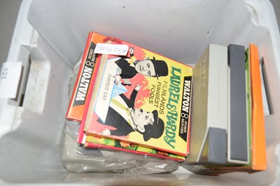 Lot 121 - A box of various Super 8 film reels to include...