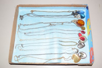 Lot 137 - Box of various pendants and chains