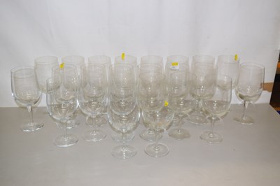 Lot 174 - A set of 24 large clear wine glasses