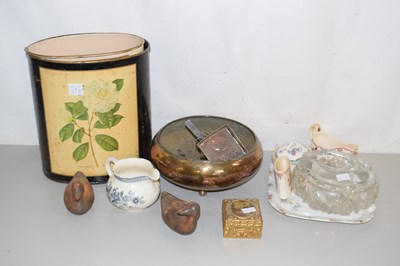 Lot 195 - Mixed Lot: Metal waste paper bins, dressing...