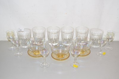 Lot 202 - Mixed Lot: Various glass tumblers and other...