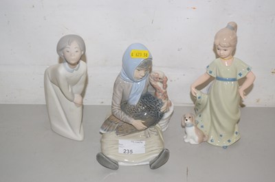 Lot 235 - Two Lladro figures and one other