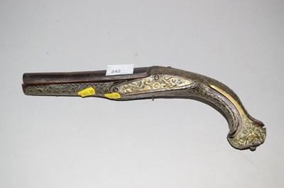 Lot 242 - Middle Eastern pistol incomplete (a/f)