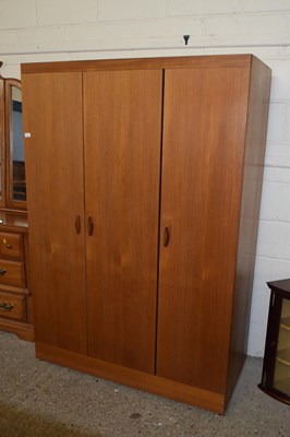 Lot 278 - A retro teak wardrobe