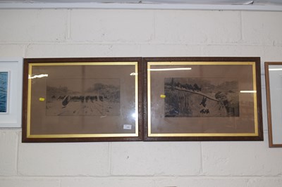 Lot 286 - Stanley Birkley, two comical studies piglets...
