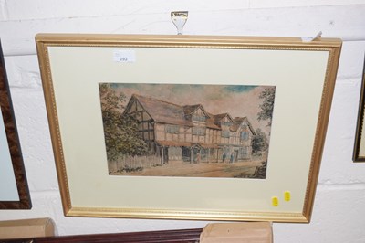 Lot 292 - 19th Century School figures before a timber...