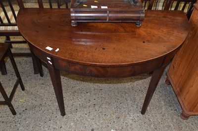 Lot 333 - A Georgian demi lune hall table likely...