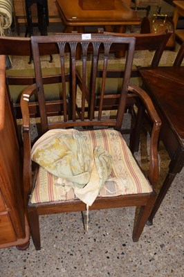Lot 337 - A mahogany carver chair for re-upholstery