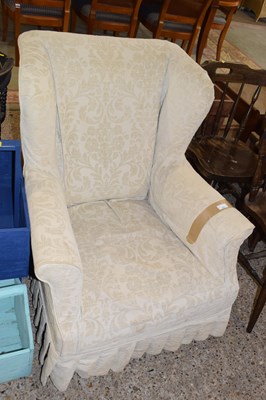 Lot 343 - A Victorian wing back armchair