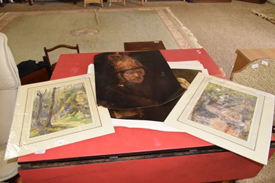 Lot 348 - Ernest Stone, a pair of unframed watercolour...