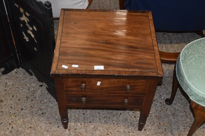 Lot 355 - A Georgian mahogany commode converted to a...