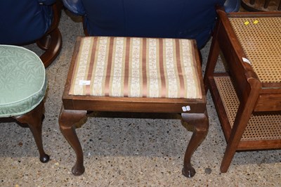 Lot 357 - A cabriole leg footstool