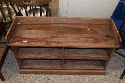 Lot 359 - A modern hardwood bookcase cabinet